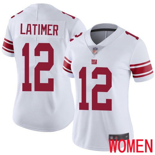 Women New York Giants 12 Cody Latimer White Vapor Untouchable Limited Player Football NFL Jersey